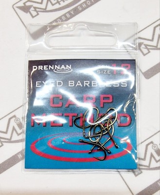 DRENNAN HACZYKI EYED BARBLESS CARP METHOD #12 (op. 10szt) [HEBMT012]