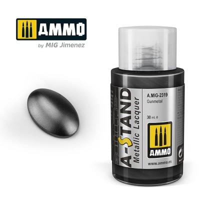 AMMO 2319 A-STAND Metallic Lacquer - Gunmetal 30ml