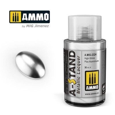 AMMO 2324 A-STAND Metallic Lacquer - High-Shine Plus Aluminium 30ml