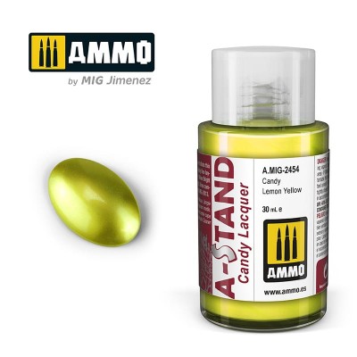 AMMO 2454 A-STAND Candy Lacquer - Candy Lemon Yellow 30ml