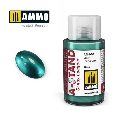 AMMO 2457 A-STAND Candy Lacquer - Candy Emerald Green 30ml