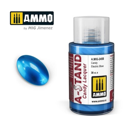 AMMO 2458 A-STAND Candy Lacquer - Candy Electric Blue 30ml