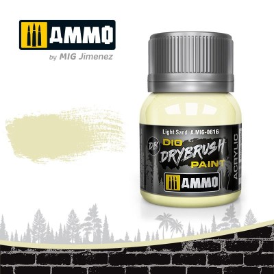 AMMO 0616 DRYBRUSH Paint - Light Sand 40ml