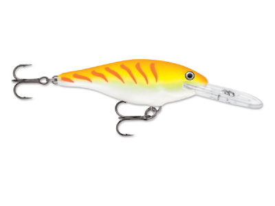 WOBLER RAPALA SHAD RAP 9cm/15g F - Orange Tiger UV (SR09 OTU)