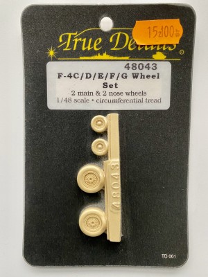 TRUE DETAILS 48043 1:48 F-4C-G Wheel Set