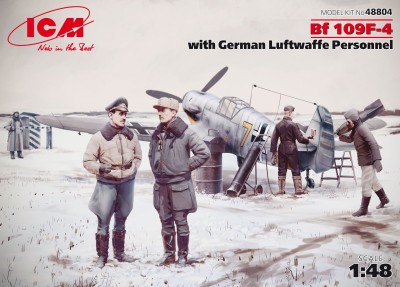 ICM 48804 1:48 Bf 109F-4 with German Luftwaffe Personnel
