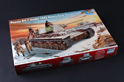 TRUMPETER 00359 1:35 Russia KV-1 model 1942 Heavy Cast Turret Tank 