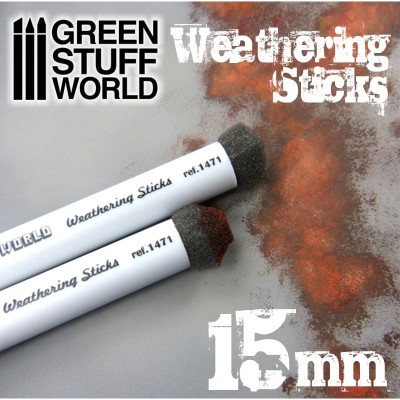 GSW 9312 Weathering Brushes 15mm (SET 2pcs) (pędzle do weatheringu)