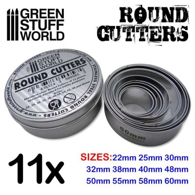 GSW 1699 Stainsteel Round Cutters for Bases (wycinarki do podstawek)