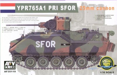 AFV CLUB 35119 1:35 NATO YPR765A1 PRI SFOR 25mm Cannon