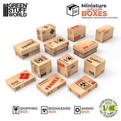 GSW 12478 Miniature Printed Boxes - Small