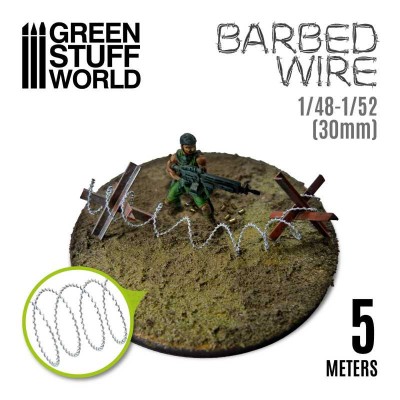 GSW 11031 simulated BARBED WIRE - 1/48-1/52 (30mm) (drut kolczasty)