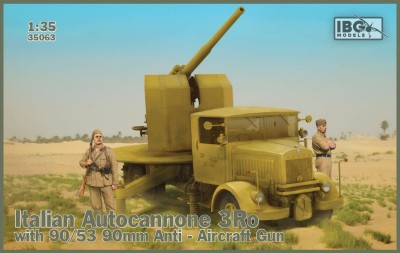 IBG 35063 1:35 Italian Autocannone 3Ro with 90/53 90mm Anti - Aircraft Gun