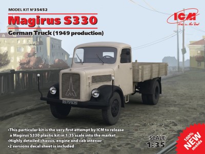 ICM 35452 1:35 German Truck Magirus S330 (S-3000) (1949 production)
