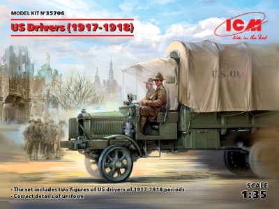 ICM 35706 1:35 US Drivers (1917-1918) (2 figures)