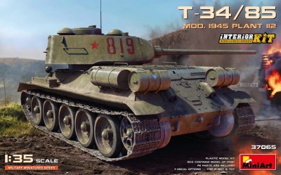 MINIART 37065 1:35 T-34/85 Mod. 1945 Plant 112 [INTERIOR KIT] (Polska Wersja)