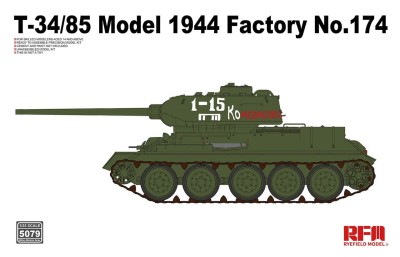 Rye Field Model RM5079 1:35 T-34/85 Model 1944 Factory No.174