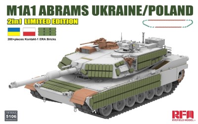 Rye Field Model RM5106 1:35 M1A1 Abrams Ukraine / Poland 2in1 Limited Edition