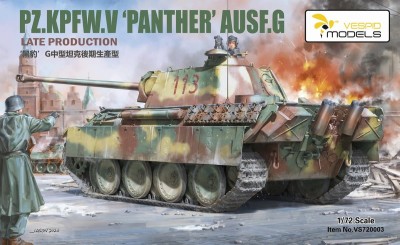 VESPID MODELS 720003 1:72 Pz.Kpfw.V 'Panther' Ausf.G Late Production