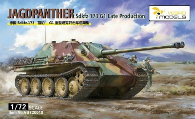 VESPID MODELS 720010 1:72 Jagdpanther Sd.kfz.173 G1 Late Production