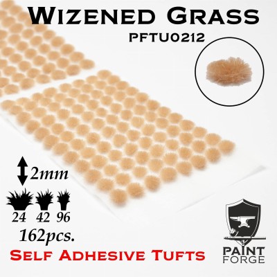 PAINT FORGE PFTU0212 Tuft 2mm Wizened Grass (op. 162pcs) (Kępki trawy)