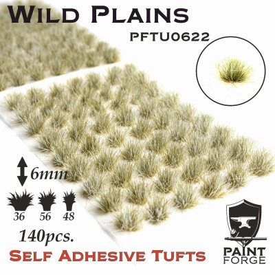 PAINT FORGE PFTU0622 Tuft 6mm Wild Plains (op. 140pcs) (Kępki trawy)