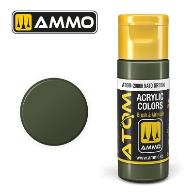 AMMO 20066 ATOM COLOR NATO Green 20ml (FS34094)
