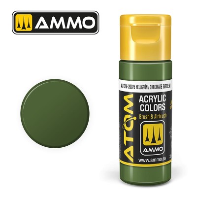 AMMO 20075 ATOM COLOR Hellgrün / Chromate Green 20ml (FS34095-RAL 6020-RLM 82)