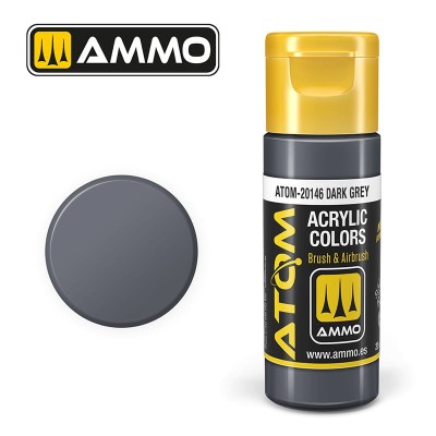 AMMO 20146 ATOM COLOR Dark Grey 20ml (FS 36152-RAL 7012)