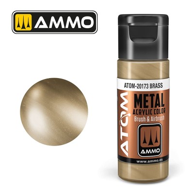 AMMO 20173 ATOM METALLIC Brass 20ml