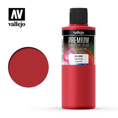 VALLEJO PREMIUM COLOR 63006 CARMINE 200ml (DUŻY)