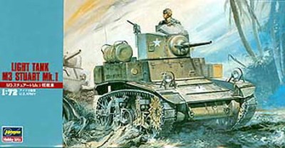 HASEGAWA MT003 1:72 M3 STUART Mk.I LIGHT TANK