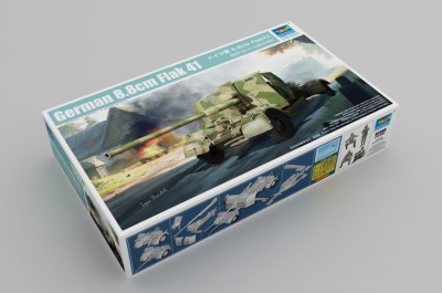 TRUMPETER 02358 1:35 German 8.8cm Flak 41 w/ figures