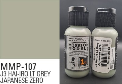MISSION MODELS MMP-107 J3 Hai-Iro Lt Gray Japanese Zero 30ml
