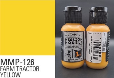 MISSION MODELS MMP-126 Farm Tractor Yellow 30ml