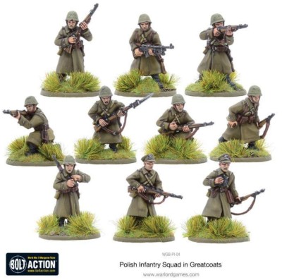 BOLT ACTION Polish Infantry Squad in Greatcoats [WGB-PI-04]