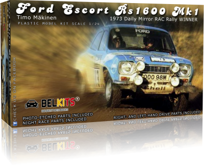 BELKITS BEL006 1:24 FORD ESCORT MK.1 MAKINEN RAC 1973