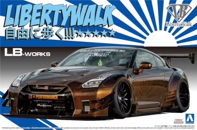 AOSHIMA 05591 1:24 Liberty Walk Nissan R35 GT-R type 2 Ver. 1 No.12