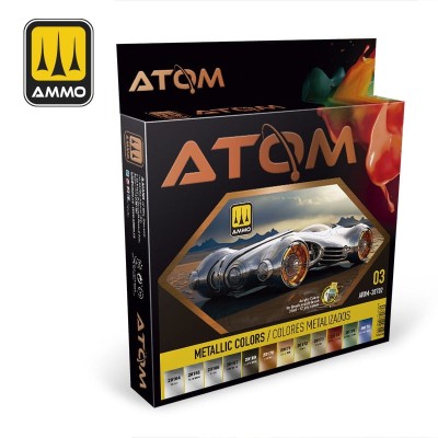 AMMO 20702 ATOM Metallic Colors [PAINT SET]