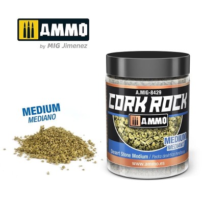 AMMO 8429 TERRAFORM CORK ROCK Desert Stone - Medium 100ml (kruszone kawałki korka)