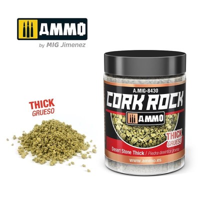 AMMO 8430 TERRAFORM CORK ROCK Desert Stone - Thick 100ml (kruszone kawałki korka)