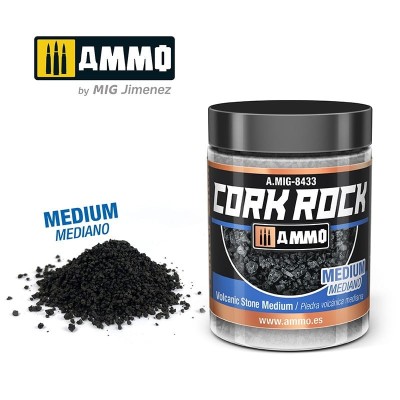 AMMO 8433 TERRAFORM CORK ROCK Volcanic Rock - Medium 100ml (kruszone kawałki korka) 