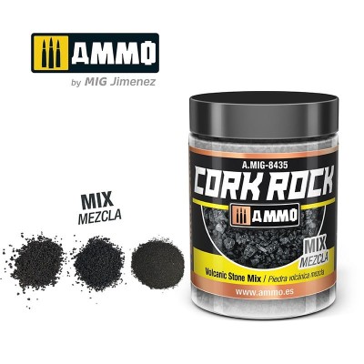 AMMO 8435 TERRAFORM CORK ROCK Volcanic Rock - MIX 100ml (kruszone kawałki korka)