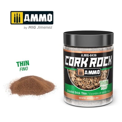 AMMO 8436 TERRAFORM CORK ROCK Crushed Brick - Thin 100ml (kruszone kawałki korka)