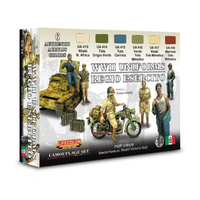 LIFECOLOR CS14 Italian WWII Regio Esercito Uniforms [PAINT SET]
