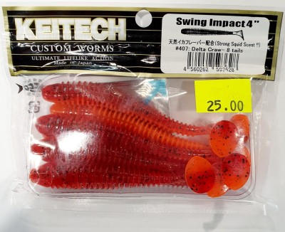 KEITECH SWING IMPACT 4" (10cm) #407 Delta Craw opak.- 8szt.