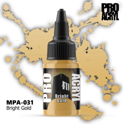 MONUMENT MPA-031 Pro Acryl: Bright Gold (22ml) [METALLIC]