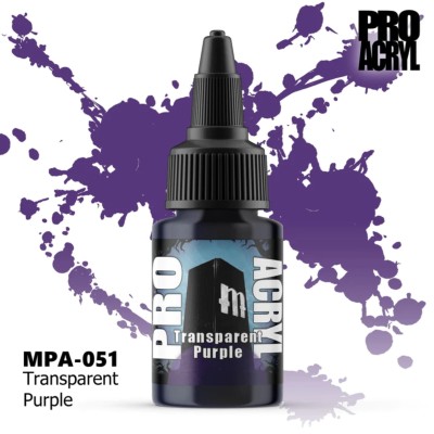 MONUMENT MPA-051 Pro Acryl: Transparent Purple (22ml)