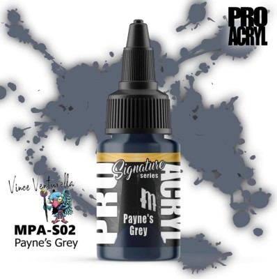 MONUMENT MPA-S02 Pro Acryl: Vince Venturella Payne's Grey (22ml) (Signature Series)
