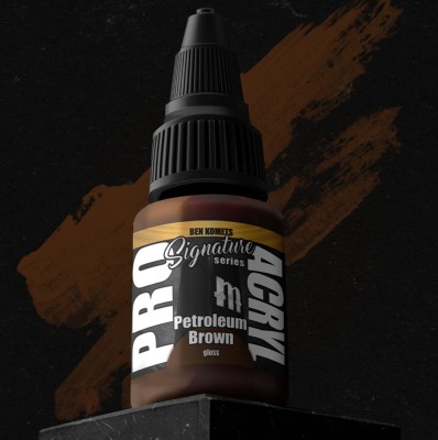 MONUMENT MPA-S14 Pro Acryl: Ben Komets Petroleum Brown (gloss) (22ml) (Signature Series)